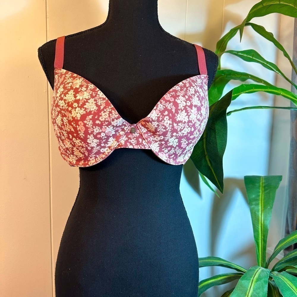 Lucky Brand Intimates Pink Floral Bra Size 38 C